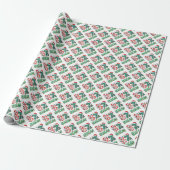 Grappig Kerst "67 BRUH" Geruite en Elf Hoed Vakant Cadeaupapier (Uitgerold)