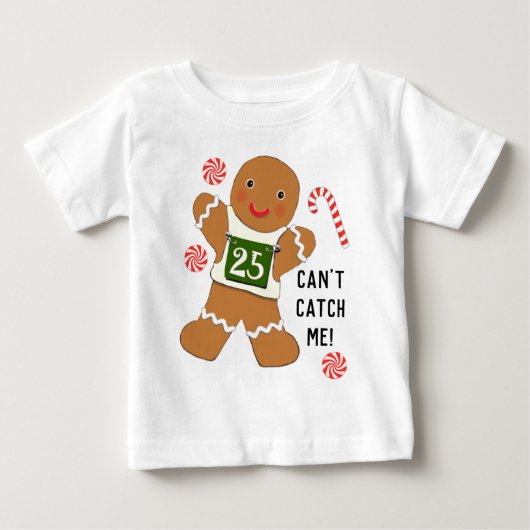 Grappig kerst baby T-shirt (Voorkant)