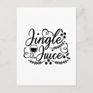 Grappig Kerst Bier Drinken Jingle Juice Aankondigingskaart