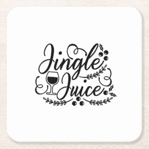 Grappig Kerst Bier Drinken Jingle Juice Kartonnen Onderzetters