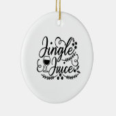 Grappig Kerst Bier Drinken Jingle Juice Keramisch Ornament (Rechts)