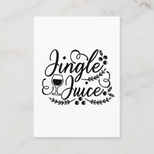 Grappig Kerst Bier Drinken Jingle Juice Visitekaartje