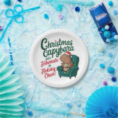Grappig Kerst Capybara Papier Bord (Feest)