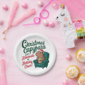 Grappig Kerst Capybara Papier Bord (Feest)