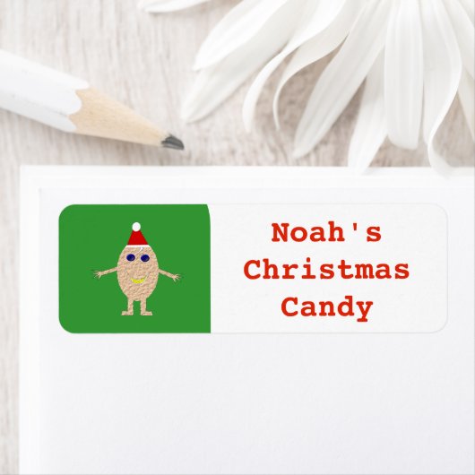 Grappig Kerst Ei Aangepast Voedsetlabel Etiket (Insitu)