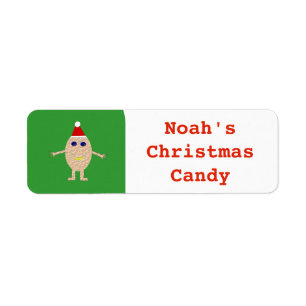 Grappig Kerst Ei Aangepast Voedsetlabel Etiket