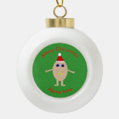 Grappig Kerst Ei Ornament (Voorkant)