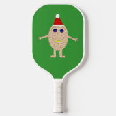 Grappig Kerst-Ei Pickleball Paddle (Voorkant)