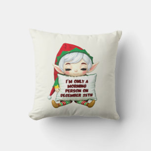 Grappig Kerst Elf Sierkussen - Kerst Decor