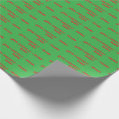 Grappig Kerst Gezegde inpakpapier (Hoek)