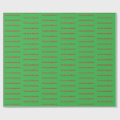 Grappig Kerst Gezegde inpakpapier (Vlak)