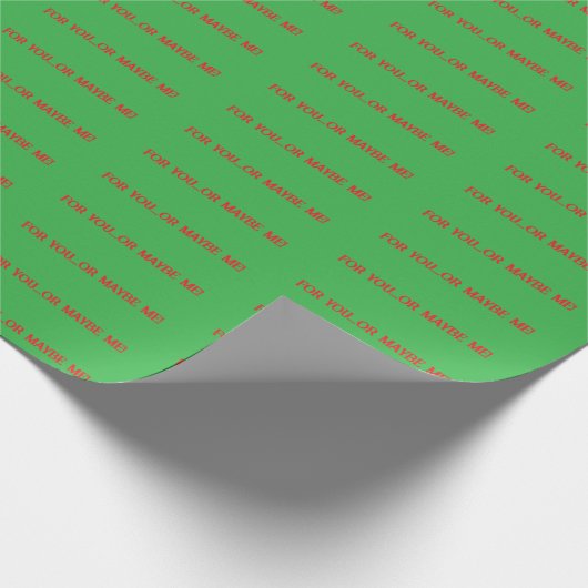 Grappig Kerst Gezegde inpakpapier (Hoek)