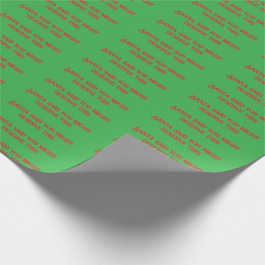 Grappig Kerst Gezegde inpakpapier (Hoek)