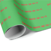 Grappig Kerst Gezegde inpakpapier (Rol Hoek)