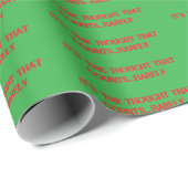 Grappig Kerst Gezegde inpakpapier (Rol Hoek)