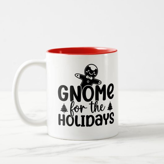 Grappig kerst gezegde, vakantie quote) tweekleurige koffiemok (Links)