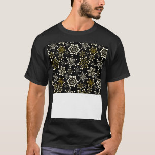 Grappig Kerst Gezichtsmasker Sneeuwvlokken Gezicht T-shirt