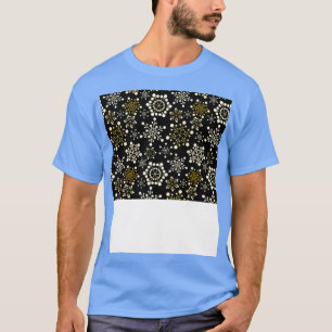 Grappig Kerst Gezichtsmasker Sneeuwvlokken Gezicht T-shirt