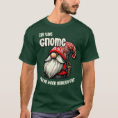 Grappig Kerst Gnome Design T-shirt (Voorkant)