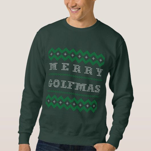 Grappig kerst Golf Merry Golfmas Sweatshirt (Voorkant)