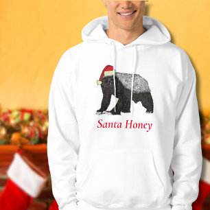 Grappig Kerst Honing Badger Santa Honing Quote Hoodie