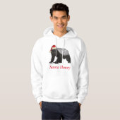 Grappig Kerst Honing Badger Santa Honing Quote Hoodie (Voorkant volledig)