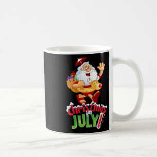 Grappig kerst in juli shirt zomer rendier vlooien koffiemok