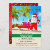 Grappig kerst in juli zomerfeest  kaart (Voorkant / Achterkant)