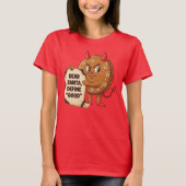 Grappig Kerst Koekje Karakter T-shirt (Voorkant)