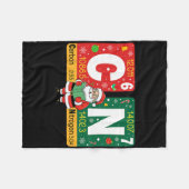 Grappig kerst koolstof stikstof 67 meme scheikunde fleece deken (Voorkant (Horizontaal))