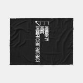 Grappig Kerst Naughty Leuk Onvoldoende Bewijs Fleece Deken (Voorkant (Horizontaal))