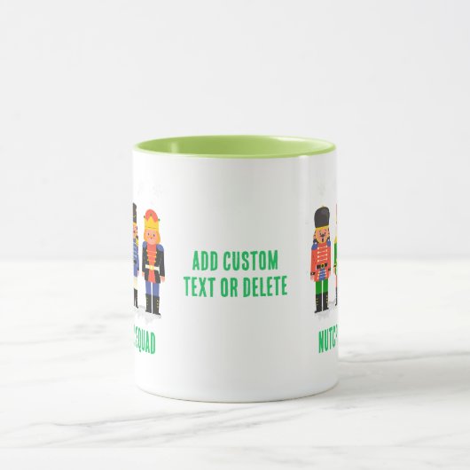 Grappig Kerst Notenkraker Squad Matching Green Mok (Midden)