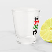 Grappig kerst onzin Vakantie feest Shot Glas (Links)