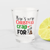 Grappig kerst onzin Vakantie feest Shot Glas (Voorkant)