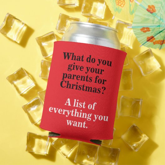 Grappig Kerst Papa Joke Ontwerp Blikjeskoeler (Insitu Zomer)