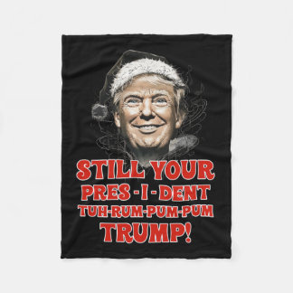 Grappig Kerst President Trump Pyjama Ugly Chris Fleece Deken