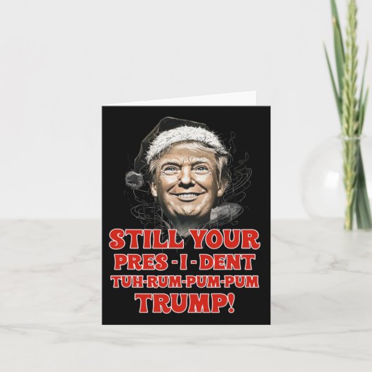 Grappig Kerst President Trump Pyjama Ugly Chris Kaart (Voorkant)