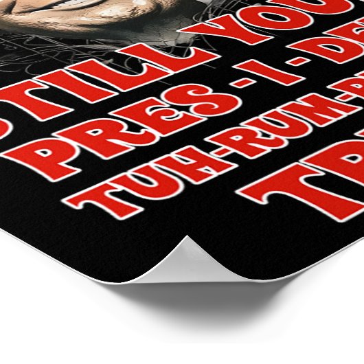 Grappig Kerst President Trump Pyjama Ugly Chris Poster (Hoek)