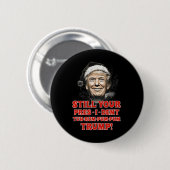 Grappig Kerst President Trump Pyjama Ugly Chris Ronde Button 5,7 Cm (Voorkant /achterkant)