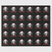 Grappig Kerst President Trump Pyjama's Ugly Xmas Cadeaupapier (Vlak)