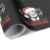 Grappig Kerst President Trump Pyjama's Ugly Xmas Cadeaupapier (Rol Hoek)