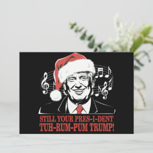 Grappig Kerst President Trump Pyjama's Ugly Xmas Feestdagenkaart