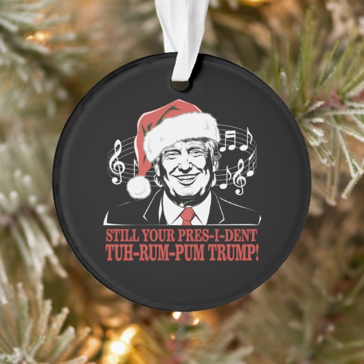 Grappig Kerst President Trump Pyjama's Ugly Xmas Ornament (Boom)