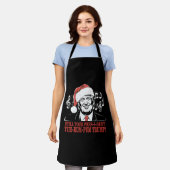 Grappig Kerst President Trump Pyjama's Ugly Xmas Schort (Gedragen)