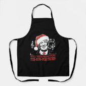 Grappig Kerst President Trump Pyjama's Ugly Xmas Schort (Voorkant)