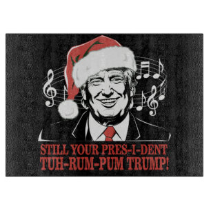 Grappig Kerst President Trump Pyjama's Ugly Xmas Snijplank
