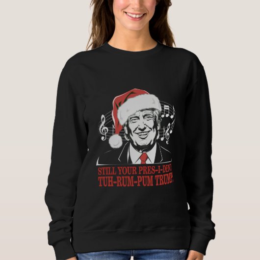 Grappig Kerst President Trump Pyjama's Ugly Xmas Trui (Voorkant)