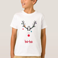Grappig kerst-reindeerhoofd op wit