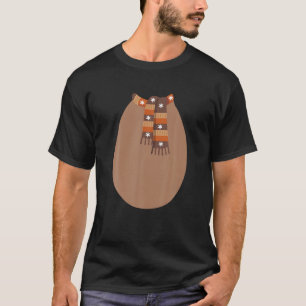 Grappig kerst rendier Rudolph rode neus kostuum T-shirt