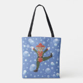 Grappig kerst Schattige notenkrakerballet Tote Bag (Achterkant)
